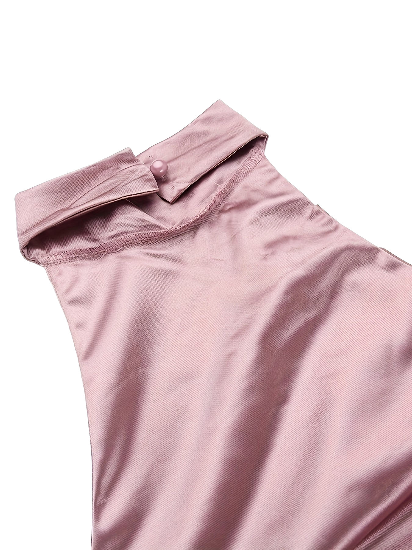 Women's Backless Bodycon Dress with Side Slit & Halter Neck